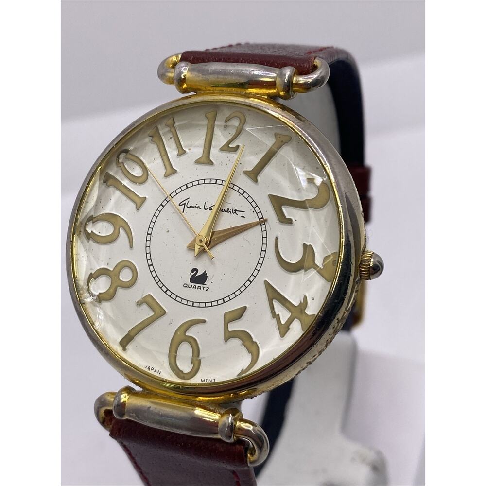 Vintage Gloria Vanderbilt Womens Luxury Watch Works New Battery